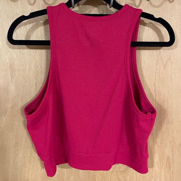 #175- COLSIE -red cropped tank - Picture 2 of 3